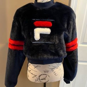 FILA faux fur sweatshirt